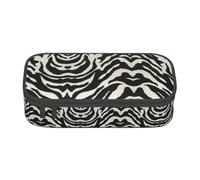 ZKZBDPLK Astuccio a strati ad alta capacità, con stampa Love Rock, versatile, con stampa completa, realizzato in resistente tessuto Oxford, Zebra., Taglia unica, Set di zaini per la scuola