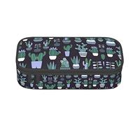 ZKZBDPLK Astuccio a strati ad alta capacità, con stampa Love Rock, versatile, con stampa completa, realizzato in resistente tessuto Oxford, Cactus, Taglia unica, Set di zaini per la scuola