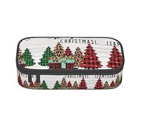 ZKZBDPLK Astuccio a strati ad alta capacità, con stampa natalizia di Babbo Natale, versatile, organizer con stampa completa, realizzato in resistente tessuto Oxford, Merry Christmas., Taglia unica,
