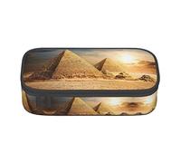 ZKZBDPLK Astuccio colorato con stampa floreale bohémien, ad alta capacità, versatile, organizer con stampa completa, realizzato in resistente tessuto Oxford, Piramide egiziana nel deserto, Taglia
