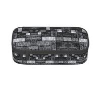 ZKZBDPLK Astuccio multiplo con medaglione, ad alta capacità, versatile, organizer con stampa completa, realizzato in resistente tessuto Oxford, Grigio astratto, Taglia unica, Set di zaini per la