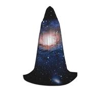 Zkzbdplk Cielo Universo Spazio Stampato Lungo Mantello Con Cappuccio Per Adolescenti Cosplay Ruolo Party Festival Costumi di Halloween