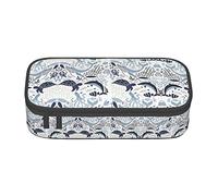ZKZBDPLK Interessante astuccio a strati ad alta capacità con stampa scheletrata, versatile custodia organizer con stampa completa, realizzato in resistente tessuto Oxford, Tartaruga Octopus Pattern