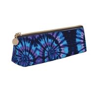 ZKZBDPLK Interessante astuccio in pelle con stampa scheletro, elegante astuccio per penne triangolare, stampa su tutta la superficie, in pelle con motivo a croce, compatto e versatile, Tintura viola.,