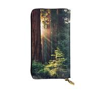 ZKZBDPLK Los Angeles Palm Trees Print Eccezionale Portafoglio lungo in pelle - Pochette di alta qualità con design completo di stampa - Una splendida dichiarazione di classe e durata, mattina luce del