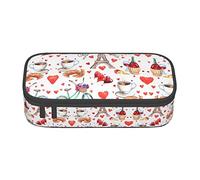 ZKZBDPLK Paradise Beach Palm Trees - Astuccio a strati ad alta capacità, versatile, organizer con stampa completa, realizzato in resistente tessuto Oxford, Love Paris Tower - Cuore per bicicletta,
