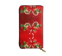 ZKZBDPLK Portafoglio lungo in pelle con stampa di aerei da guerra - Pochette di alta qualità con design completo di stampa - Una splendida dichiarazione di classe e durata, Merry Christmas., Taglia