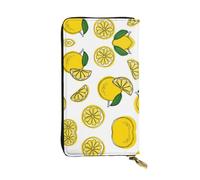 ZKZBDPLK Portafoglio lungo in pelle con stampa di aerei da guerra - Pochette di alta qualità con design completo di stampa - Una splendida dichiarazione di classe e durata, Modello di frutta al