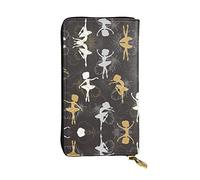 ZKZBDPLK Portafoglio lungo in pelle con stampa di ciliegio giapponese - Pochette di alta qualità con design stampato - Una splendida dichiarazione di classe e durata, Piuma danzante, Taglia unica