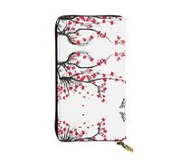 ZKZBDPLK Portafoglio lungo in pelle con stampa di ciliegio giapponese - Pochette di alta qualità con design stampato - Una splendida dichiarazione di classe e durata, Albero di ciliegio giapponese,