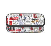 ZKZBDPLK Red Sky at Night Starry Print - Astuccio a strati ad alta capacità, versatile, organizer con stampa completa, realizzato in resistente tessuto Oxford, I Love London., Taglia unica, Set di