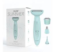 Zlade Summer Move All in One Sensitive Trimmer per donne | Rasoio per bikini e corpo | Rasoio per viso | Shaper sopracciglia | Trimmer naso e orecchie | Ricaricabile con USB C | Completamente