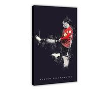 Zlatan Ibrahimovic 04 - Poster su tela, decorazione per camera da letto, 40 x 60 cm