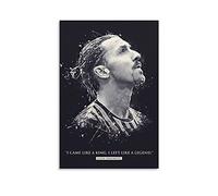 Zlatan Ibrahimovic - Poster con stampa su tela, per camera da letto, soggiorno, 60 x 90 cm