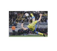 Zlatan Ibrahimovic - Poster su tela, da appendere alla parete, decorazione per la casa, 30 x 45 cm