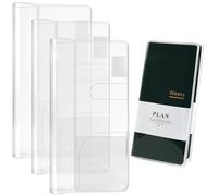 ZLFSRQ 3 custodie protettive trasparenti in PVC per Hobonichi Weeks compatibili con accessori Hobonichi Weeks da 19,5 x 9,4 cm, protezioni in plastica adatte per aprile Start e Mega Planner