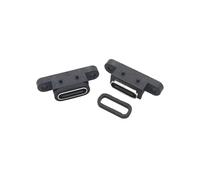 ZLGYGLEO 1/2/5 pezzi USB tipo C impermeabile 2 pin presa femmina porta con foro interfaccia di ricarica di ricarica connettore USB C(5Pcs)