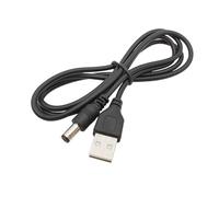 ZLGYGLEO 1/3 Pezzi 5 V USB 2.0 Tipo A a 5,5 mm x 2,5 mm DC Power Charging Extension Adapter Connector Cable 100 cm(1Pcs)