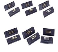 ZLGYGLEO 1 coppia di connettori Pogo Pin magnetici CC 6 pin 7 8 9 10 11 12 posizioni striscia di contatto maschio femmina caricata a molla 2A impermeabile(7 Pin)