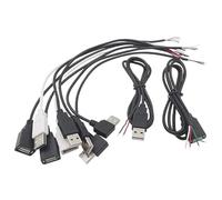 ZLGYGLEO 1 pz 0,3 metri 1 m 2 m Cavo di alimentazione USB 5 V 2P 4P USB 2.0 A Femmina Maschio Cavo di ricarica Cavo di estensione Connettore(4 Pin USB Female,2M)