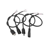 ZLGYGLEO 1 pz 2 Pin 4 Pin Micro USB/Tipo C connettore Caricabatterie USB 2.0 Tipo A Maschio Femmina Cavo di prolunga Alimentazione Filo Linea Dati(USB A Female 2P,1M)