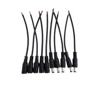 ZLGYGLEO 1 pz 3A-10A 16/18/20/22awg DC Maschio Femmina Jack Connettore di Alimentazione Cavo di Estensione 5.5X2.1MM Filo di Rame di Riparazione Grande Corrente 18cm(DC Male,20AWG)