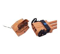 ZLGYGLEO 1 pz 3P 250A DC 1500V ad Alta Tensione 8mm Tre Core Connettore ad Alta Tensione Dritto Maschio Femmina Presa a Perno Dritto(Straight Plug)