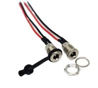 ZLGYGLEO 1 PZ Impermeabile DC099 5.5 * 2.5mm 5521 5525 Presa Jack di Alimentazione CC Femmina Connettore for Montaggio a Pannello Metallo con Dado a Scatto DC-099 5.5 * 2.5(JQ-293)