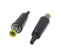 ZLGYGLEO 1 pz Nero 6.5 * 4.4mm DC Power con Coda 6.5mm x 4.4mm Maschio Spina Connettore Jack Adattatore Audio 9mm