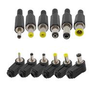 ZLGYGLEO 10/5 pezzi 90/180 gradi DC Power Jack maschio adattatore connettore 2.5 * 0.7/3.5 * 1.1/3.5 * 1.35/4.0 * 1.7/4.8 * 1.7/5.5 * 2.1/5.5 * 2.5 DC(5.5x2.1mm,5Pcs)