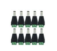 ZLGYGLEO 10 Pezzi 12V 2.1 x 5.5mm DC Power Jack Adattatore Connettore Maschio