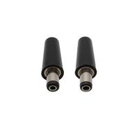 ZLGYGLEO 10 Pezzi 5,5X2,1 MM 5,5X2,5 MM DC Power Jack Maschio Connettore Elettrico 5,5 * 2,1 5,5 * 2,5 DC Plugs Adattatore Nero(5.5x2.5MM)