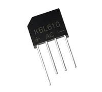 ZLGYGLEO 10 Pezzi KBL610 Raddrizzatore a Ponte 6A/1000V KBL610G Ponte a pila