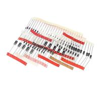 ZLGYGLEO 100 Pezzi diodo Schottky 8 valori diodi Kit Scatola 1N4007 1N4148 1N5819 1N5408 1N5822 1N5399 FR107 FR207 diodo di commutazione raddrizzatore