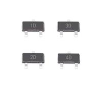 ZLGYGLEO 100 Pezzi MMBTA42 1D MMBTA92 2D MMBTA44 MMBTA44LT1G 3D SOT-23 MMBTA94 4D MMBTA94LT1G SOT23 Transistor(MMBTA92 2D)