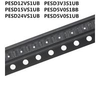 ZLGYGLEO 100 PZ PESD12VS1UB N3 PESD15VS1UB N4 PESD24VS1UB N5 PESD3V3S1UB N1 PESD5V0S1BB L7 PESD5V0S1UB N2 SOD523 DIODO SMD(PESD12VS1UB)