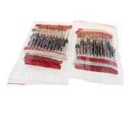 ZLGYGLEO 1N4148 1N4007 1N5819 1N5399 1N5408 1N5822 FR107 FR207 8 valori = 100 Pezzi Kit Assortito di componenti elettronici diodi