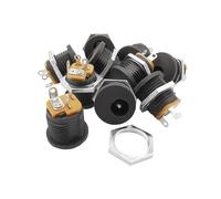 ZLGYGLEO 2/5/10/20 pezzi DC-022 5,5 x 2,1 mm Presa di alimentazione CC Jack Pannello di montaggio Connettore Foro rotondo Vite Dado Interfaccia DC022(2 Pcs)