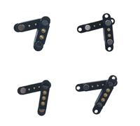 ZLGYGLEO 2 pezzi 3P con orecchie impermeabile DC magnetico Pogo Pin connettore passo 2,54 mm 2,80 mm caricato a molla maschio femmina striscia di contatto(2P Pitch 2.54mm)