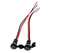 ZLGYGLEO 2 pezzi DC 5.5 * 2.1mm/5.5 * 2.5mm Presa di alimentazione DC Presa jack femmina Connettore di montaggio a pannello Adattatore 5.5mm 2.1mm(5.5-2.1mm)