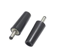 ZLGYGLEO 2 pezzi Nero 3.5 * 1.1mm DC Power 3.5mm x 1.1mm Maschio Spina Connettore Jack Adattatore