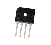 ZLGYGLEO 20/50/100/200/500 Pezzi GBU608 Ponte raddrizzatore GBU6K Ponte Stack 6A/800V(500Pcs)