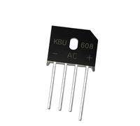 ZLGYGLEO 20/50/100/200/500 Pezzi KBU608 Raddrizzatore a Ponte KBU6K Stack a Ponte 6A/800V(20Pcs)