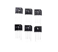 ZLGYGLEO 20 Pz/Lotto Stack a Ponte KBU610 KBU810 KBU1010 KBU1510 KBU2510 1000 V Dip-4 Pin raddrizzatore a Ponte Piatto(20PCS KBU1510)