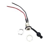 ZLGYGLEO 3 Pezzi 10A DC-099 Nero con Dado a Scatto Impermeabile 5,5 * 2,5mm Presa di Alimentazione CC Jack Pannello di Alimentazione Femmina Montaggio Connettore di Carica(JQ-292)