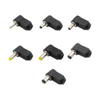 ZLGYGLEO 5/10 pezzi ad angolo retto 2,5 * 0,7/3,5 * 1,1/3,5 * 1,35/4,0 * 1,7/4,8 * 1,7/5,5 * 2,1/5,5 * 2,5 mm Connettore di alimentazione CC Spine di saldatura a forma di L(2.5x0.7mm,5PCS)