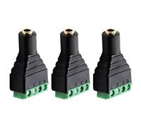 ZLGYGLEO 5/20/100 PZ 4 Poli 3.5mm Femmina Stereo Audio Video a 4 Pin terminale a Vite Femmina connettore terminale for Cuffie(5PCS)