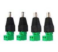 ZLGYGLEO 5/20/100 PZ DC 2,1 mm x 5,5 mm Connettore di Alimentazione DC 5,5 * 2,1 mm Tipo di Fissaggio a Vite Adattatore Presa DC Maschio Femmina(5.5x2.1mm Male,20PCS)