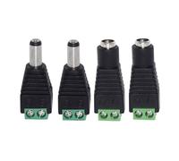 ZLGYGLEO 5 pezzi 2,1 mm x 5,5 mm verde maschio femmina DC Power 5,5 * 2,5 mm Jack Adattatore Connettore Maschio Presa(5.5x2.5mm male,20PCS)