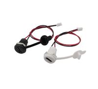 ZLGYGLEO 5 Pezzi Connettore USB Type-C a PH 2.0 con Dado di bloccaggio Impermeabile Pannello di Montaggio Jack di Ricarica Rapida Femmina Nero Bianco(White)